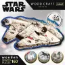 Wooden puzzle Star Wars 160 pcs Millennium Falcon Trefl 20189