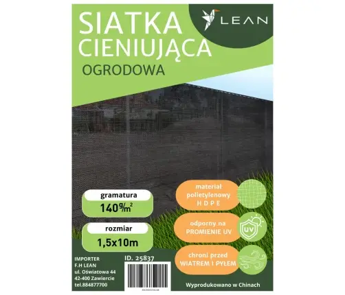 Shade Net For Fence Fence Masking Green 1.5M 10M 140g/m²