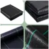 Black agrotextile 1.1x100m UV 135g anti-weed agrotextile + anchors