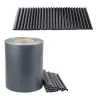 UV Protection Fence Tape 20 Clips Gray 450 g/m² 19x35m