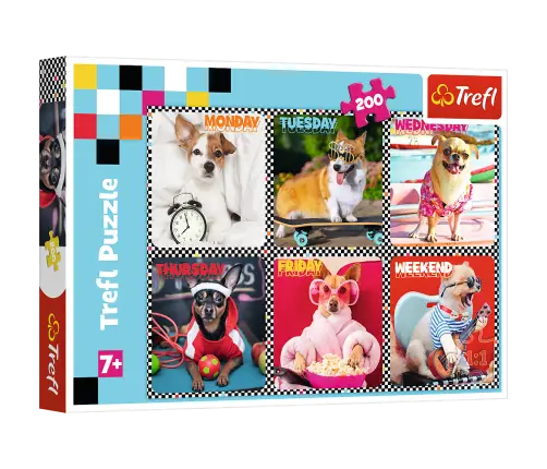 Puzzle - 200 - Happy dogs - Trefl 13279