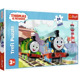 Puzzle - "24 Maxi" - Thomas and Percy on the tracks Trefl 14354