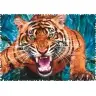 Puzzle Crazy Shapes 600 pcs. Eye to eye with a tiger Trefl 11110