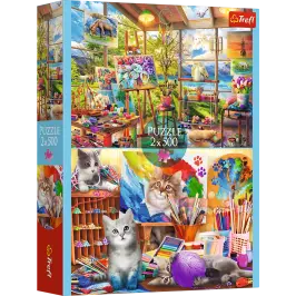 Puzzle - 2x500 - Art of painting FSC Mix 70% 37530