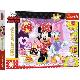 Puzzle 100 pcs. Minnie and glitter Trefl 14820
