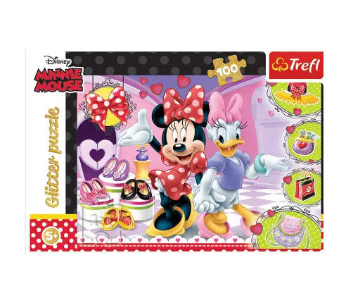 Puzzle 100 pcs. Minnie and glitter Trefl 14820