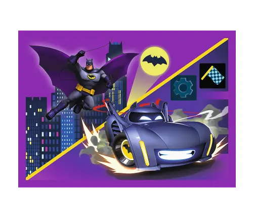 Puzzle - 4in1 - Meet Batwheels - Warner Batwheels 34658