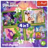 Puzzle 4in1 World of the Diplodocus Dragon - Human Film Diplodocus 34663 Puzzle 4in1 World of the Diplodocus Dragon - Human Film Diplodocus 34663