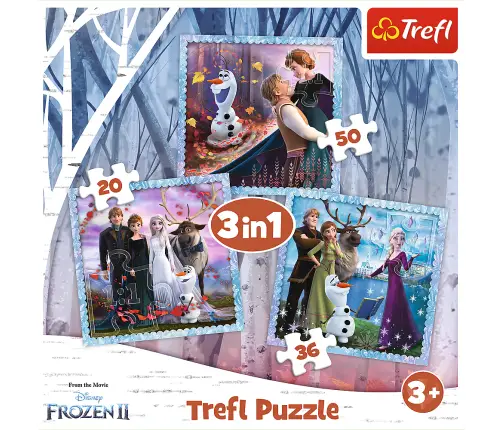 Puzzle 3in1 Frozen Magical Tale Trefl 34853 Puzzle 3in1 Frozen Magical Tale Trefl 34853
