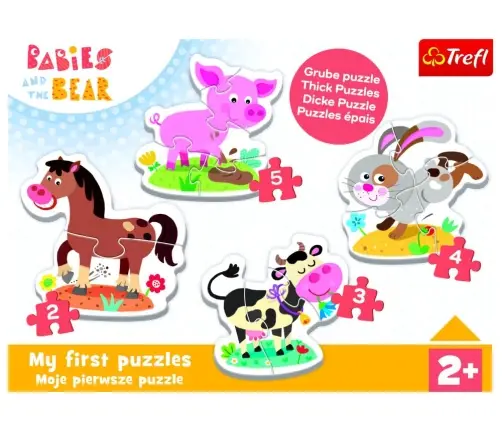 Puzzle - Baby Classic - On the farm - KAZSTUDIO SA Babaski i Miś 36127