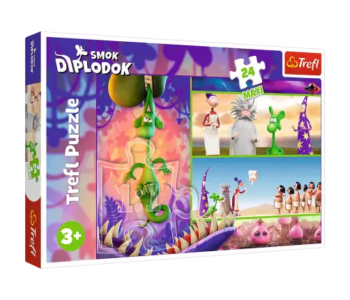 Puzzle - 24 Maxi - Curious Diplodocus Dragon - Human Film Diplodocus Dragon 14376 Puzzle - 24 Maxi - Curious Diplodocus Dragon - Human Film Diplodocus Dragon 14376