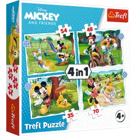 Puzzle - "4in1" - Mickey's Cool Day Trefl 34604 Puzzle - "4in1" - Mickey's Cool Day Trefl 34604