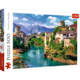 Puzzle 500 pcs. Old Bridge in Mostar, Bosnia and Herzegovina Trefl 37333