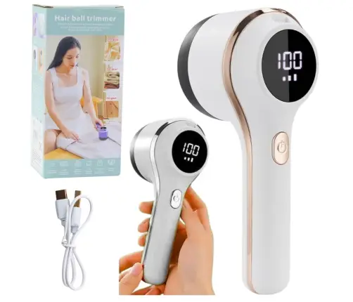 Electric Fabric Shaver 3 Speed Modes White