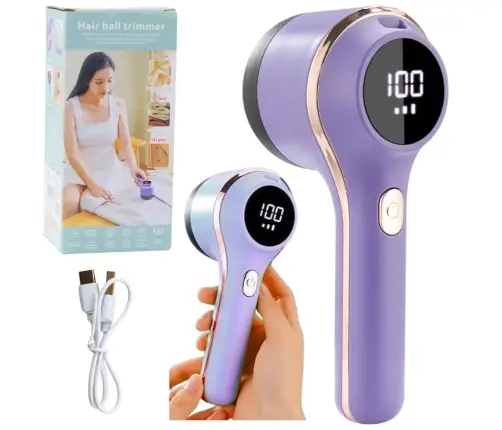 Electric Fabric Shaver 3 Speed Modes Purple