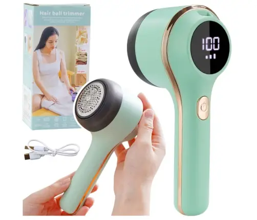 Electric Fabric Shaver 3 Speed Modes Green