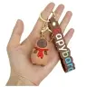 Keychain Capybara Figurine With Red Scarf Pendant Carabiner Ring