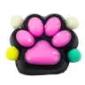Cat Paw Anti-Stress Sensory Squishy Black and Pink