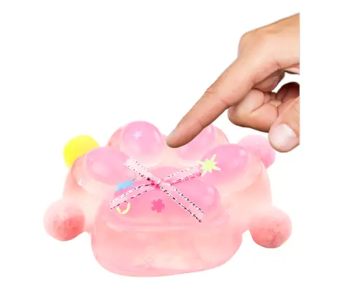 Cat Paw Anti-Stress Sensory Squishy Bow Transparent