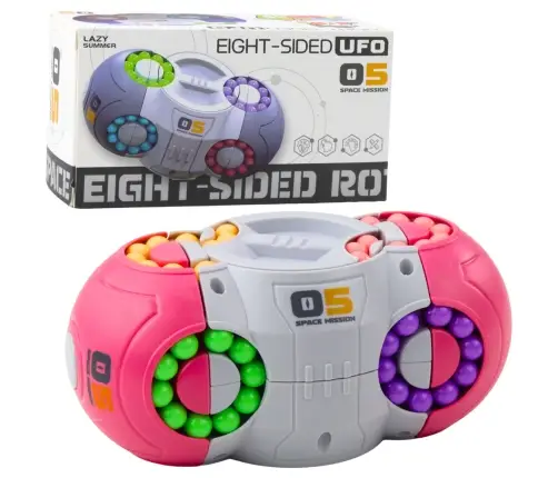 Logic Game Puzzle Ufo Magic Rotating Capsule Pink