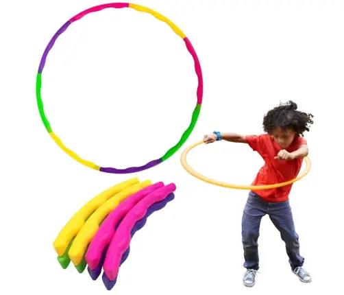 Hula Hop With Studs Foldable Colorful 7El Diameter 50cm