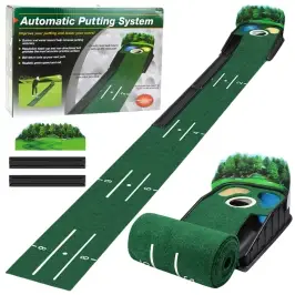 Felt Golf Training Mat, 3 Holes, 175cm