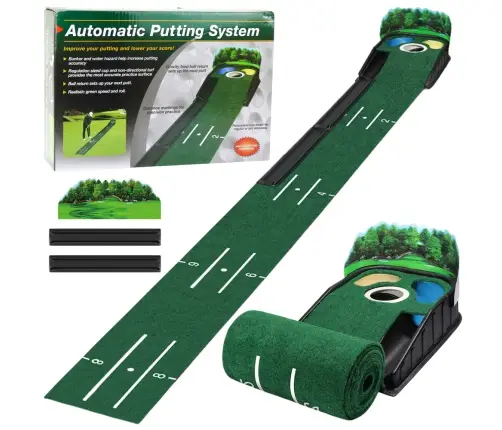 Felt Golf Training Mat, 3 Holes, 175cm