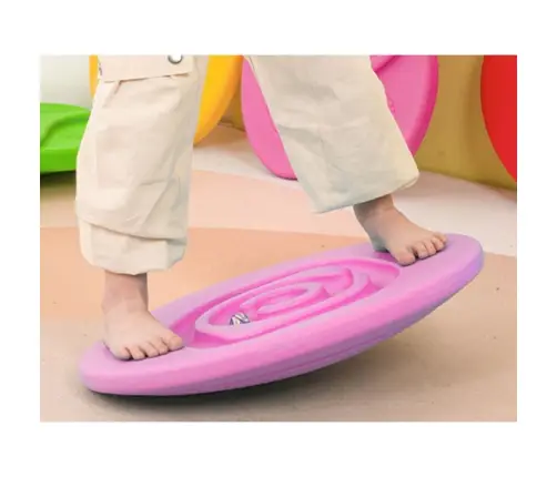 Sensory Balancing Board For Children Rubber Balls 5pcs Pink