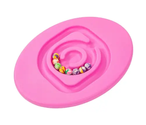 Sensory Balancing Board For Children Rubber Balls 5pcs Pink