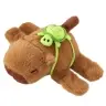 Plush Capybara with Turtle Wristband 2in1 Brown 18cm