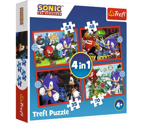 Puzzle - 4in1 - Sonic's Adventures - SEGA Sonic The Hedgehog 34625 Puzzle - 4in1 - Sonic's Adventures - SEGA Sonic The Hedgehog 34625