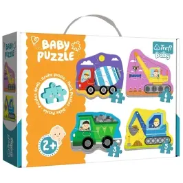 Puzzle - Baby Classic - Construction Vehicles - Trefl Baby 36072 Puzzle - Baby Classic - Construction Vehicles - Trefl Baby 36072