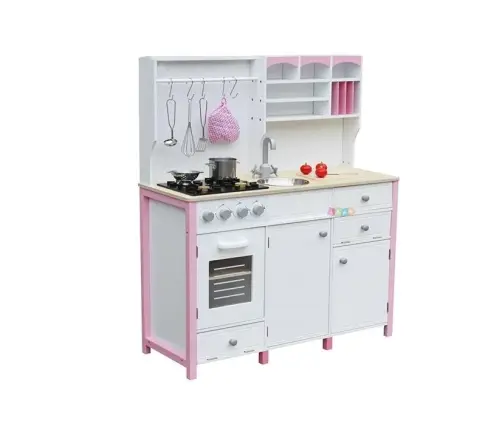 Drewniana Kuchnia z Piekarnikiem i Akcesoriami Drewniana Kuchnia z Piekarnikiem i Akcesoriami