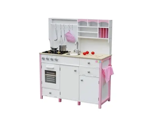 Drewniana Kuchnia z Piekarnikiem i Akcesoriami Drewniana Kuchnia z Piekarnikiem i Akcesoriami