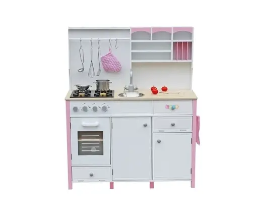 Drewniana Kuchnia z Piekarnikiem i Akcesoriami Drewniana Kuchnia z Piekarnikiem i Akcesoriami