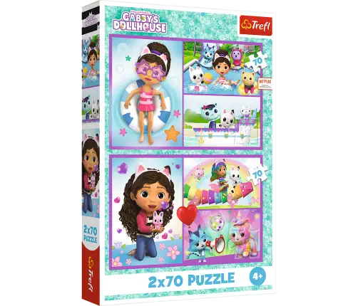 Puzzle - 2x70 - Play with Gabby Trefl 34438 Puzzle - 2x70 - Play with Gabby Trefl 34438
