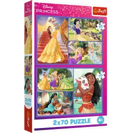 Puzzle - 2x70 - Fairytale Days - Disney Princess 34440
