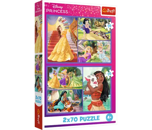 Puzzle - 2x70 - Fairytale Days - Disney Princess 34440