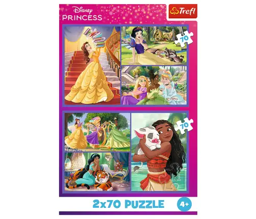 Puzzle - 2x70 - Fairytale Days - Disney Princess 34440