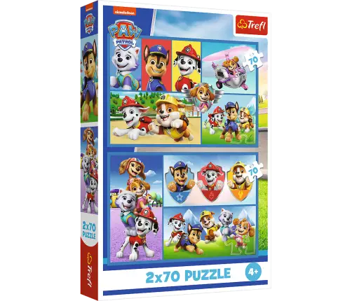 Puzzle - 2x70 - Paw Patrol rules Trefl 34441