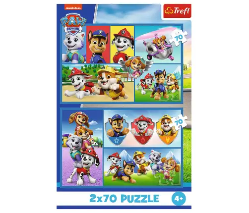 Puzzle - 2x70 - Paw Patrol rules Trefl 34441