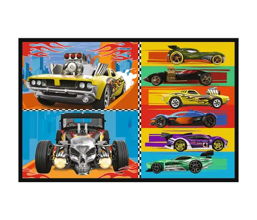 Puzzle - 2x70 - Cars - Hot Wheels Trefl 34442