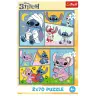 Puzzle 2x70 There's no boredom with Stitch Disney Lilo Stitch Trefl 34444