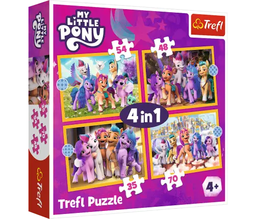 Puzzle - 4in1 - Meet the Pony My Little Pony Trefl 34624