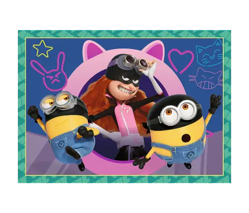 Puzzle - 4 in 1 - Crazy Minions Trefl 34648 Puzzle - 4 in 1 - Crazy Minions Trefl 34648