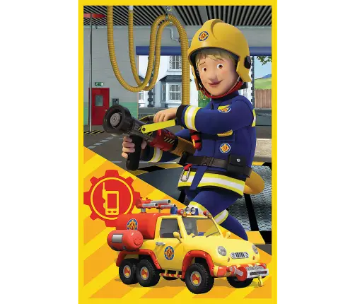 Puzzle - 3x50 - Fireman Sam Fire Station Crew Trefl 34880