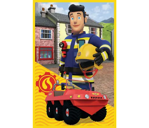 Puzzle - 3x50 - Fireman Sam Fire Station Crew Trefl 34880