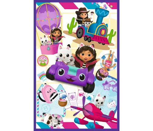 Puzzle 3x80 - Colorful Days of Gabby Trefl 34882 Puzzle 3x80 - Colorful Days of Gabby Trefl 34882