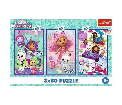 Puzzle 3x80 - Colorful Days of Gabby Trefl 34882 Puzzle 3x80 - Colorful Days of Gabby Trefl 34882