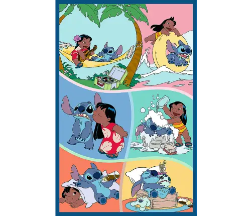 Puzzle - 3x80 - Stitch World Trefl 34885